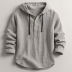 Luxury Hooded Linen Shirt