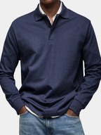 Men's Luxury Long-Sleeve Polo
