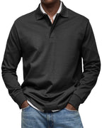 Men's Luxury Long-Sleeve Polo