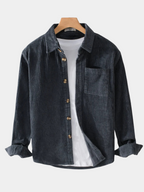 Men’s Classic Corduroy Button-Up Shirt