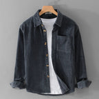 Men’s Classic Corduroy Button-Up Shirt