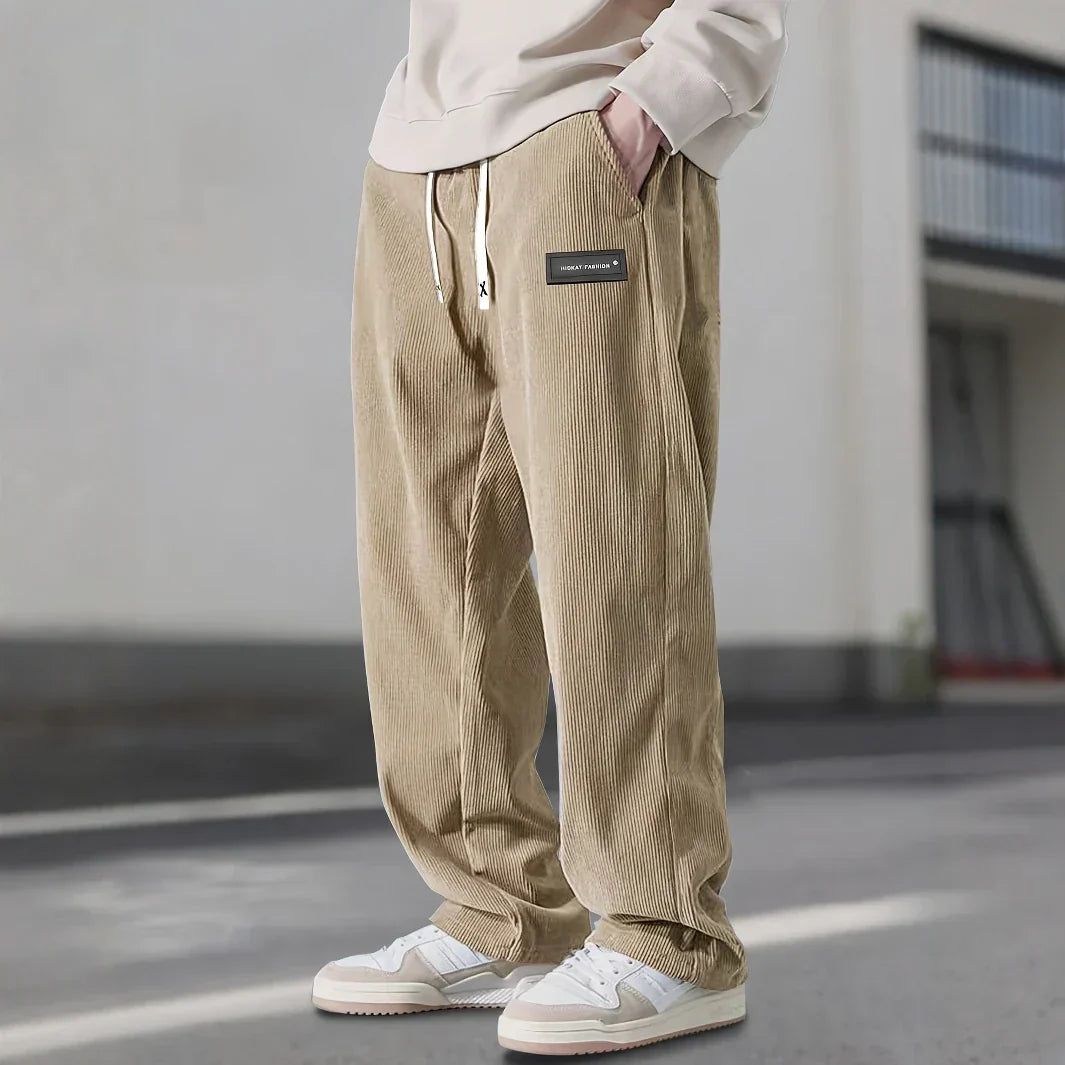 Men’s Straight-Leg Corduroy Pants